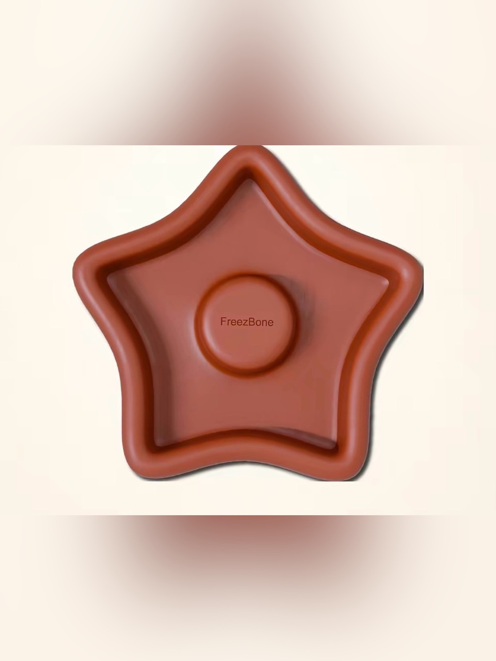 Freezbone coral star slow feed, lick mat, freezer toy or treat bowl NEW